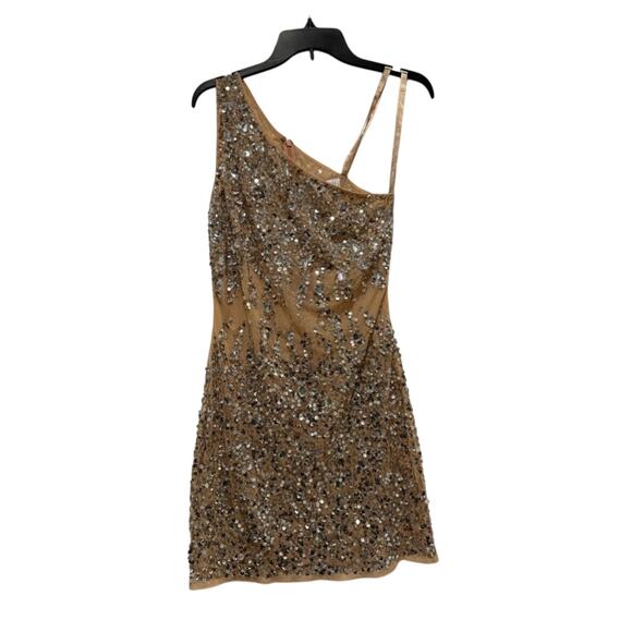 $498 NWOT Mac Duggal hand beaded and sequin Dress - Picture 1 of 6